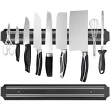 penxua Magnetische Messerstreifen (38,1 cm x 2er-Set), magnetischer Messer-Aufbewahrungsstreifen, Messerhalter, Messerleiste, Küchenutensilienhalter, Werkzeughalter, Mehrzweck-Magnet-Messerregal