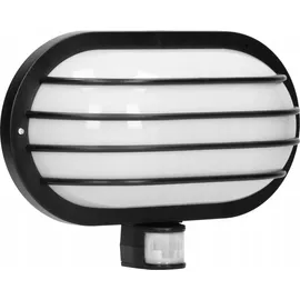 Orno Außenlampe Kunststoff E27 60W mit Bewegungsmelder schwarz