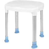 VA-Cerulean Duschhocker, Duschstuhl für Senioren höhenverstellbar 41-53 cm, Toilettensitzerhöhung Anti-Rutsch-Füße Badewannensitz, Typ 11