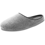OLShop AG Herren Grau Filz Pantoffeln mit Filzsohle Gr. 47 - 47 EU