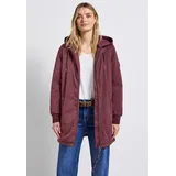 STREET ONE Langer Blouson mit Kapuze - Rot