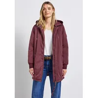STREET ONE Langer Blouson mit Kapuze - Rot