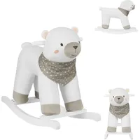KIKKABOO Schaukeltier Bär Holzkufen,