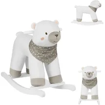 KIKKABOO Schaukeltier Bär Holzkufen,