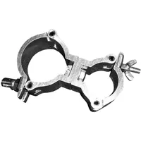 Eurolite TPC-50/35 Klammer beweglich, silber | Bewegliche, doppelte Adapterklammer