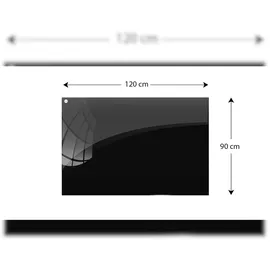 ALLboards Glas-Magnettafel 120,0 x 90,0 cm schwarz