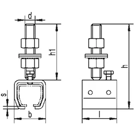 Helm Muffe -04 404 Pro 400 STA ZN Ausf. höhenverstellbar