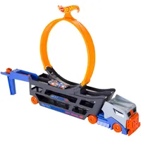 HOT WHEELS HOT WHEELS, Stunt N Go Transporter und Trackset, Spielzeug ab 4 Jahren, GCK38