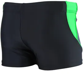 Aquarti Badehose Jungen Schwarz/Graphit/Grün 164