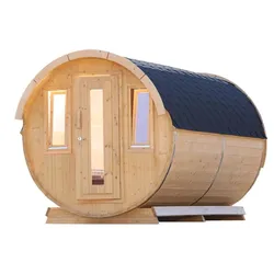 Wolff Finnhaus Campingfass 446 2-Raum-Bausatz zur Selbstmontage-Schwarz