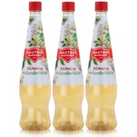Mautner Getränkesirup Holunderblüte 0,7L - Softdrink, Cocktails (3er Pack)