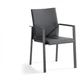 Sieger Lagos Stapelsessel 63 x 58 x 89 cm eisengrau/grau