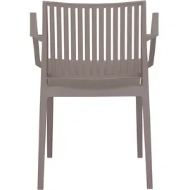 Siena Garden Stapelsessel-Set Lane 4-teilig Taupe