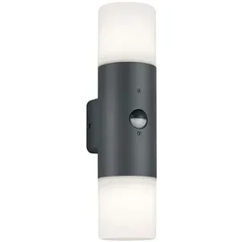 meineWunschleuchte Außenwandleuchte schwarz 33,0 cm inkl. Bewegungsmelder