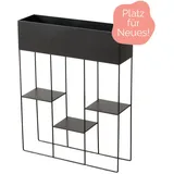 Boltze Modernes Regal aus Metall mit 3 Regalb√∂den und Blumenkasten (indoor) von Boltze zum Top Preis