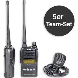 Alinco Team-Set DJ-A-446 EMS-76 150106 PMR-Handfunkgerät 5er Set