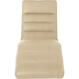 W.Schillig Relaxliege daily dreams Leder/Polyester 65 x 91 x 170 cm beige mit Kissen