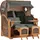 Mr. Deko Strandkorb Düne Grande Bullauge Teak PE Grey Dessin 504