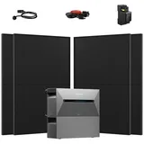 Anker Balkonkraftwerk 1800W Anker Solix Solarbank 2 E1600 Pro mit Zusatzsakkus, (4 x JA Solar 450Wp Paneele und Smart Meter im Lieferumfang enthalten), Speicher mit integriertem Wechselrichter, All-in-One 1600 Wh Akku