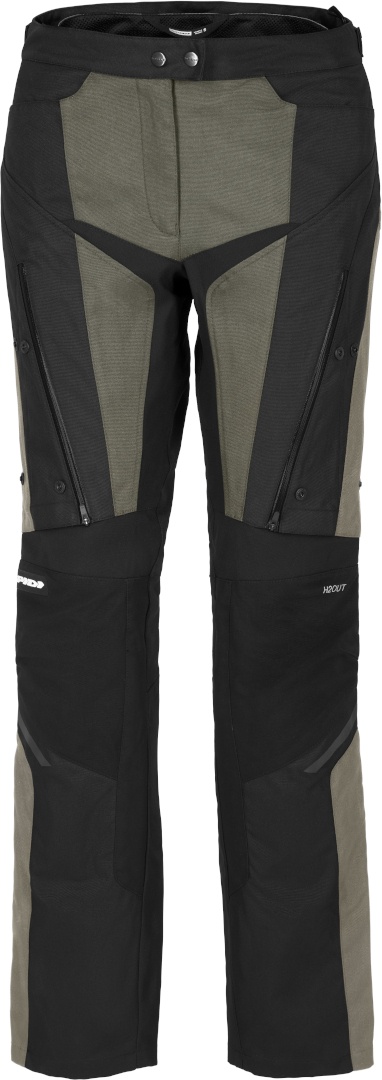 Spidi 4 Season Evo H2Out Dames Motorfiets Textiel Broek, zwart-groen, XS Voorvrouw