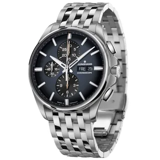 JUNGHANS Meister Chronoscope Herren-Automatikuhr Stahl