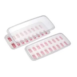 Westmark Luna, mit Deckel, 2er Set, 52292270 – 1 Set à 2 Eiswürfelbereiter für das Herstellen von 18 Stück(e) Form