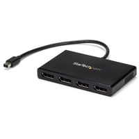 Startech StarTech.com 4 Port Multi Monitor Adapter - Mini DisplayPort auf DisplayPort MST Hub - 4x 1080p - Video Splitter für den erweiterten Desktop-Modus für Windows-PCs - mDP auf Quad DP Monitore (MSTMDP124DP)