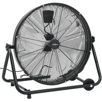 vidaXL Trommelventilator 60 cm Bodenventilator Schwarz