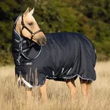 Horseware Amigo Hero Ripstop 50g Turnout Decke wasserdicht Blue Haze & Navy, Größe:6'6 - Blau