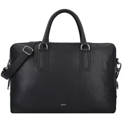 abro Adria Aktentasche Leder 40 cm  grau