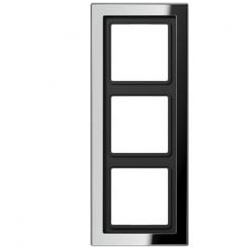 Rahmen LS-design - 3-fach (Glanzchrom)
