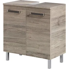 Saphir Waschbeckenunterschrank 60 x 62 x 33 cm Sanremo Eiche