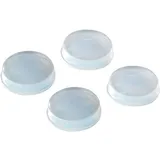 Wenko Tür- und Wandpuffer Transparent 4er-Set