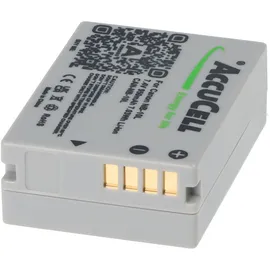 AccuCell Akku passend für Canon NB-10L, PowerShot SX40 HS, Li-Ion 7,4 Volt, 750-950mAh Abmessungen 45,5x32,4x15,2mm