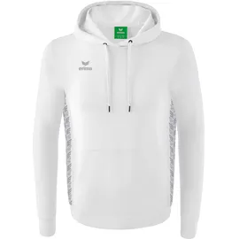 Erima Essential Team Hoodie weiß/monument grey 140