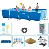 Rechteckiger Frame Pool - 450x220x84 Cm - 7-teilig  S47