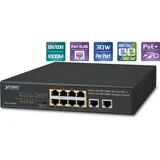 Planet GSD-1008HP - Switch - unmanaged - 10 x 10/100/1000 (8 PoE+)