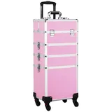 Yaheetech Kosmetikkoffer, Friseurkoffer Schminkkoffer Beauty Case rosa