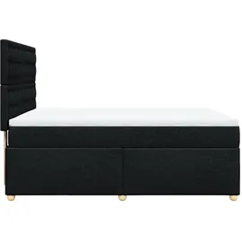 vidaXL Boxspringbett 140 x 200 cm Schwarz