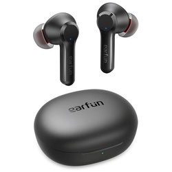 Earfun Air Pro 2 TWS Bluetooth Ohrhörer In-Ear-Kopfhörer (Wireless, Active Noise Cancelling, Fast Charge, 6 Mics, 34 Std. Spielzeit, IPX5) schwarz