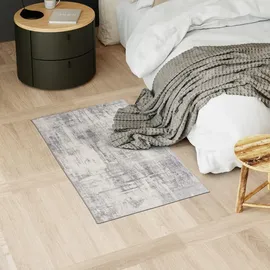 Tectake Vintage Designer Teppich Nadira Verschiedene Größen Abstraktes Verwaschenes Muster 60 x 110 cm 110 x 60 x 0 60 cm Beige Grau