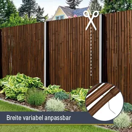 Sol Royal Sichtschutzelement 160 x 250 cm Braun Bambus