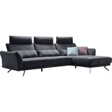 die planbar Eckcouch Polyester L-Form 3-Sitzer Schwarz