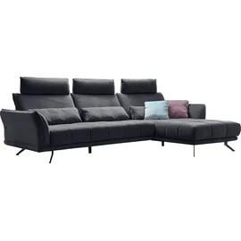die planbar Eckcouch Polyester L-Form 3-Sitzer Schwarz