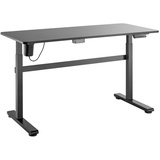 Ergo Office Sitz-Steh-Schreibtisch Elektrisch Höhenverstellbarer Schreibtisch 140x60cm max. 118cm Ergonomischer Tisch Belastbar bis 50kg - Grau