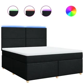 vidaXL Boxspringbett 180 x 200 cm Schwarz