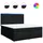 vidaXL Boxspringbett 180 x 200 cm Schwarz