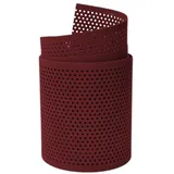 zaun|zu® Sichtschutzzaun Rille 2,55 m Bordeauxrot