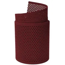zaun|zu® Sichtschutzzaun Rille 2,55 m Bordeauxrot