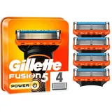 Gillette Fusion 5 Power Rasierklingen, Für Nassrasierer Herren mit 5 fach Klinge, Für bis zu 20 Rasuren pro Klinge, 4er Pack